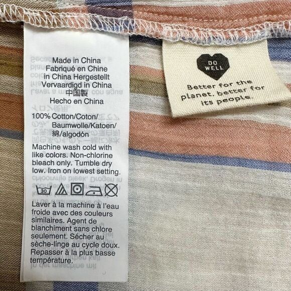 Madewell V-neck Textured Plaid Shoulder-Ruffle Top - Picture 11 of 13